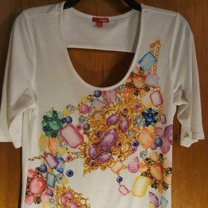 Junior's Bongo high-low blouse - Large